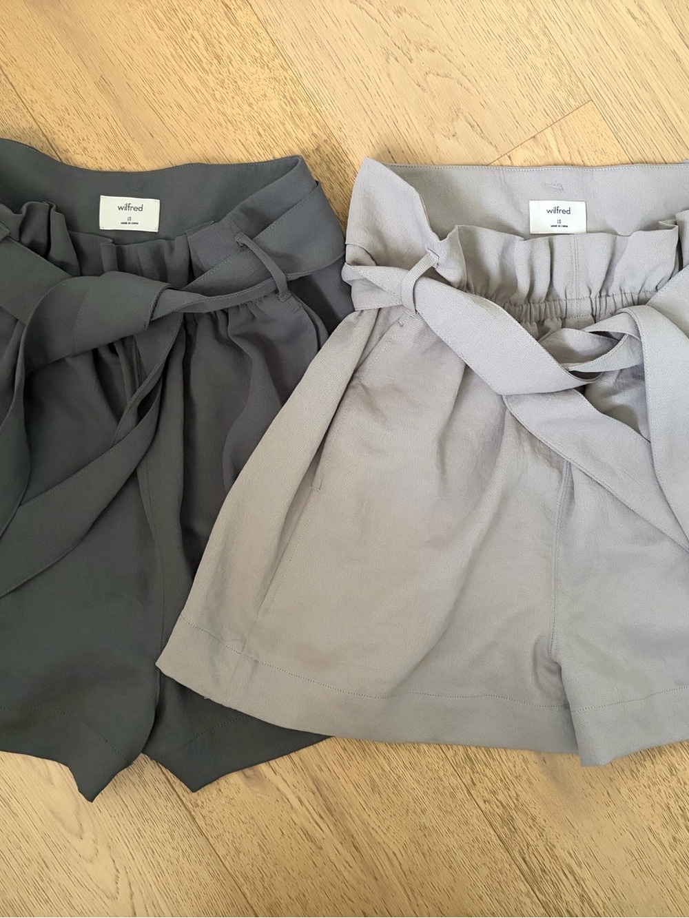 Wilfred paper bag shorts set